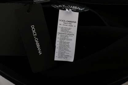 Dolce &amp; Gabbana Abito nero in cristallo I AM A PRINCESS