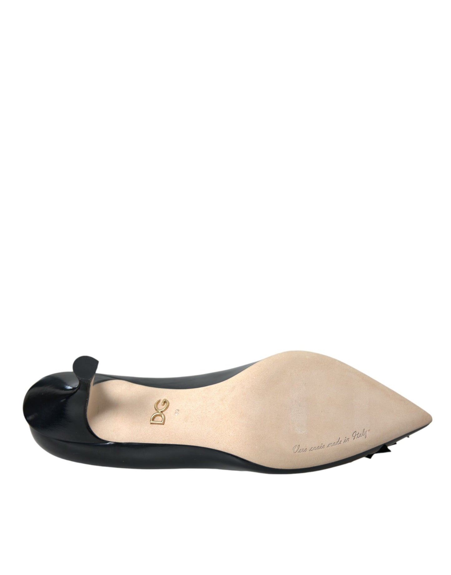 Scarpe con tacco a spillo Dolce &amp; Gabbana in pelle nera BOOM