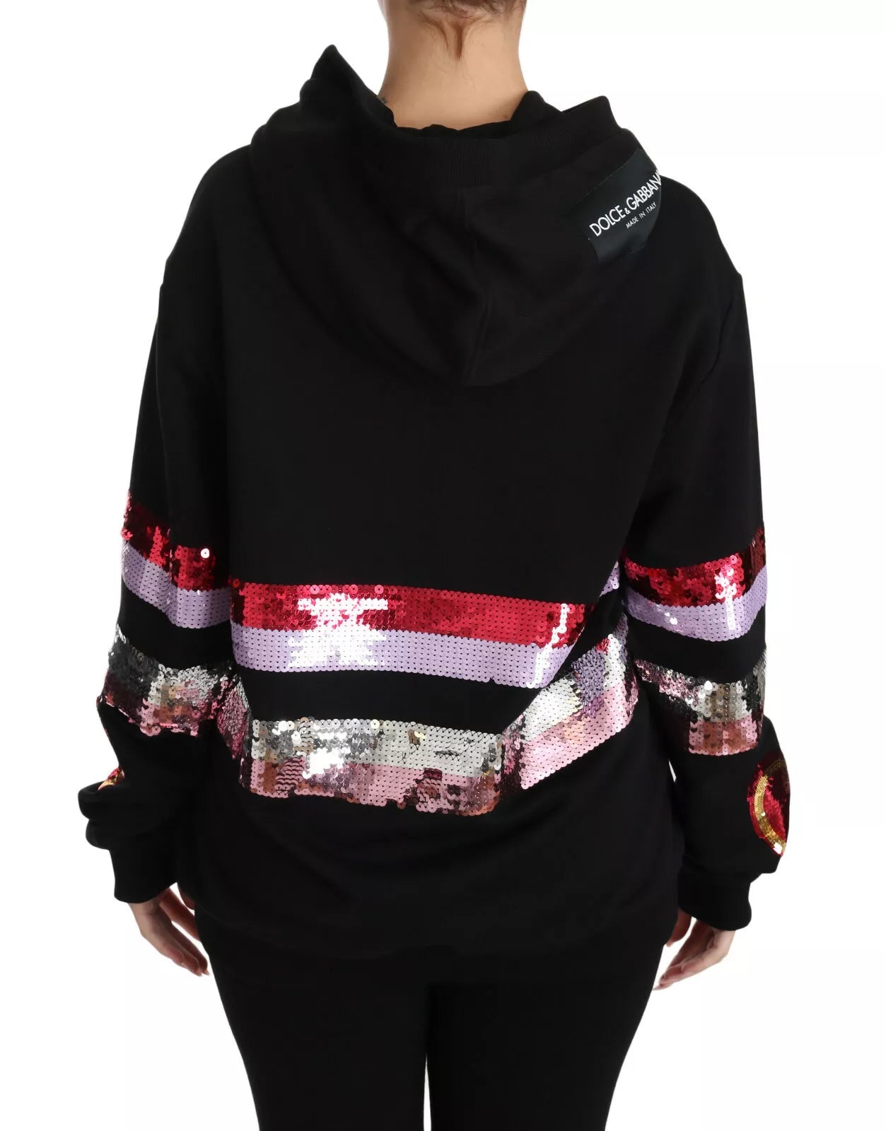 Dolce &amp; Gabbana DG Maglione con cappuccio e paillettes