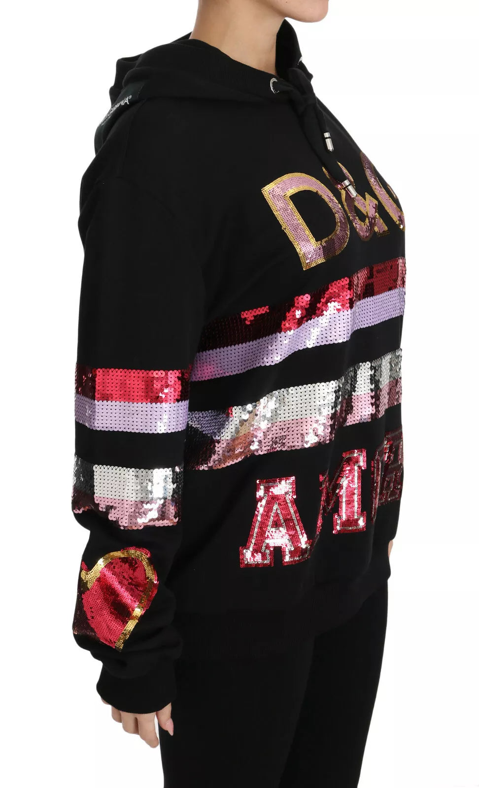 Dolce &amp; Gabbana DG Maglione con cappuccio e paillettes