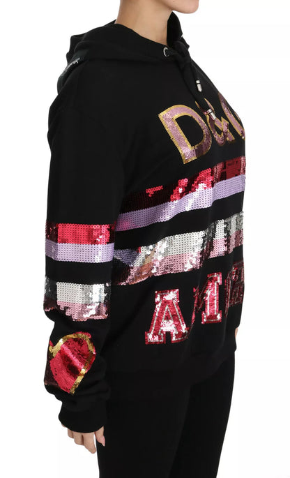 Dolce &amp; Gabbana DG Maglione con cappuccio e paillettes