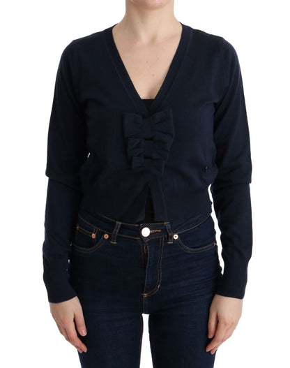 MARGHI LO' Maglia Blusa in Lana Blu