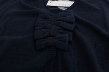 MARGHI LO' Maglia Blusa in Lana Blu