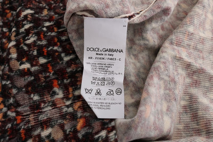 Dolce & Gabbana Maglietta in lana con stampa multicolore