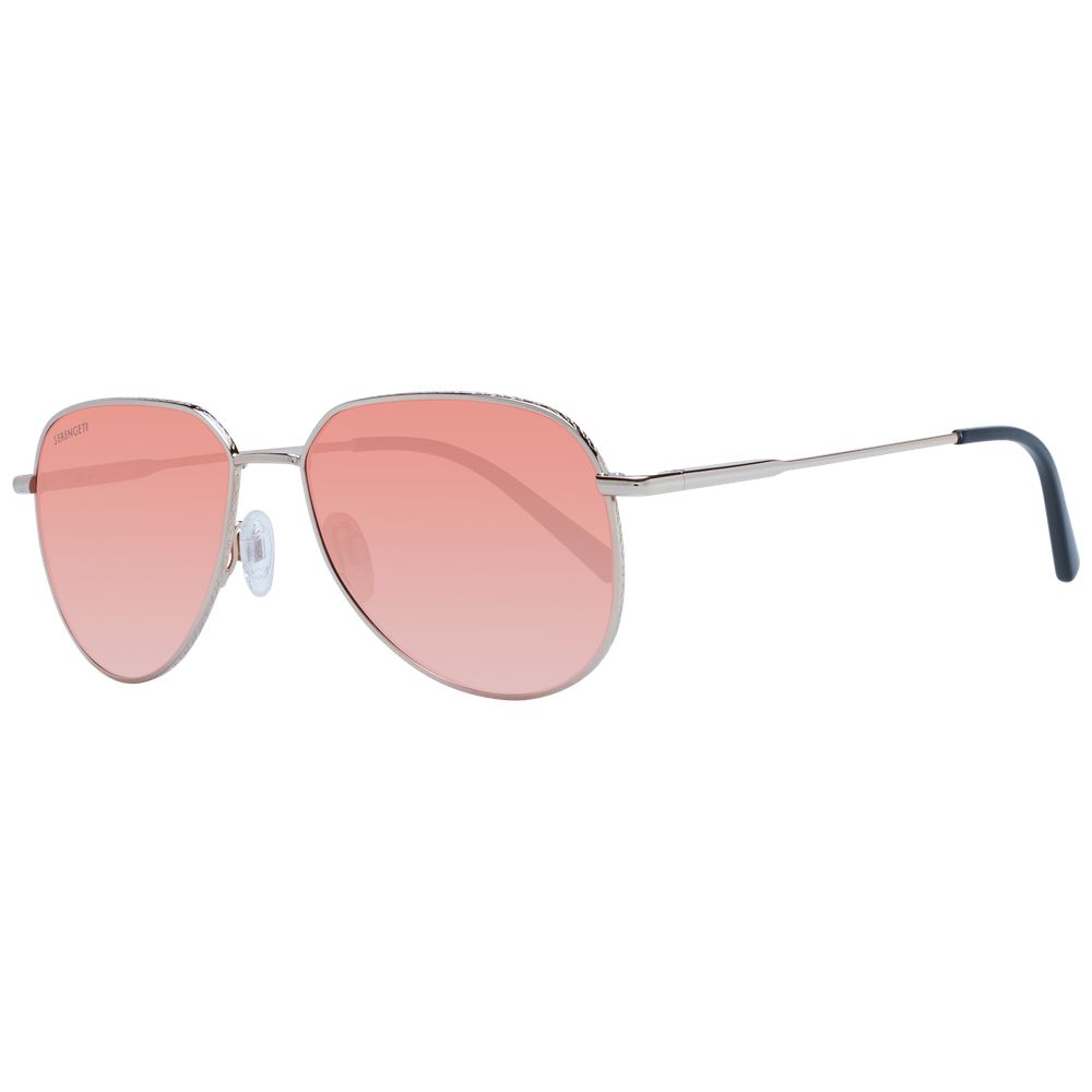 Occhiali da sole Serengeti in metallo oro rosa