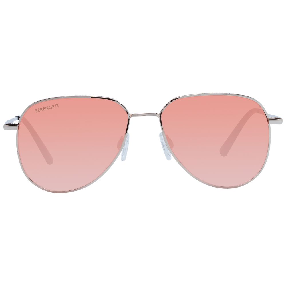 Occhiali da sole Serengeti in metallo oro rosa
