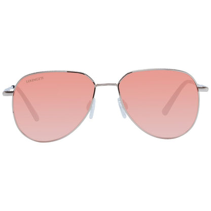 Occhiali da sole Serengeti in metallo oro rosa
