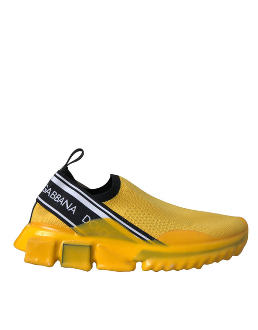 Dolce &amp; Gabbana Sneakers Sorrento gialle slip-on da donna