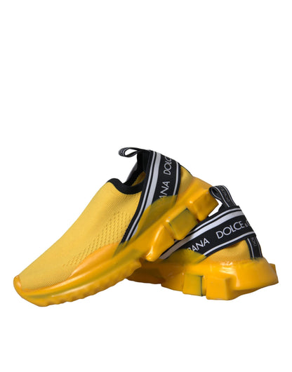 Dolce &amp; Gabbana Sneakers Sorrento gialle slip-on da donna