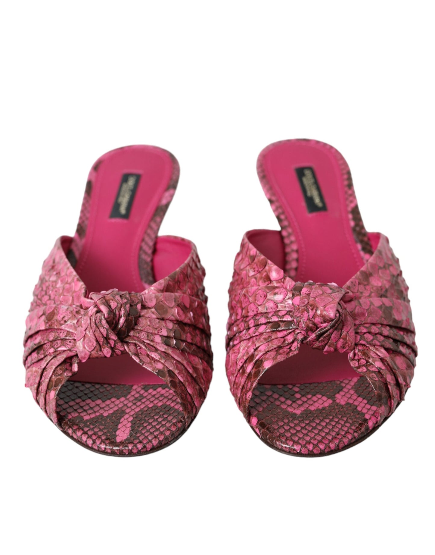 Scarpe con tacco a spillo in pelle esotica rosa Dolce &amp; Gabbana