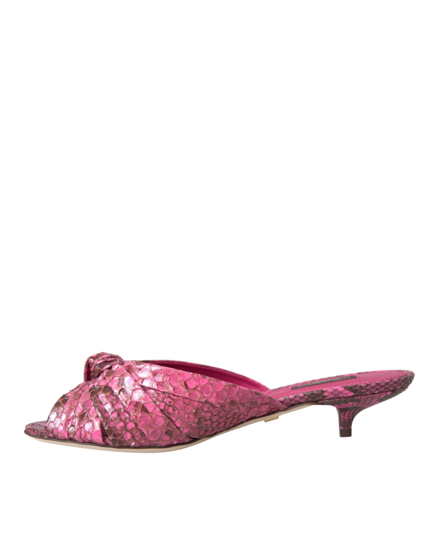 Scarpe con tacco a spillo in pelle esotica rosa Dolce &amp; Gabbana
