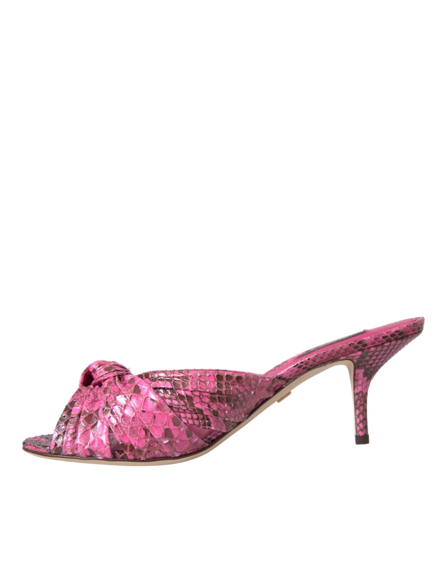 Scarpe con tacco a spillo in pelle esotica rosa Dolce &amp; Gabbana