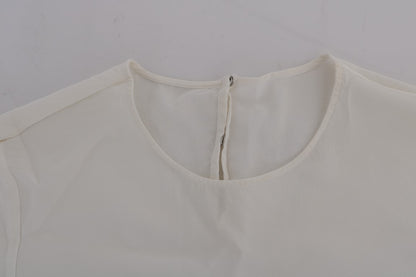 Dolce &amp; Gabbana Camicia in seta bianca ITALIA IS LOVE