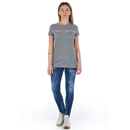 Jeans da donna in cotone blu Frankie Morello