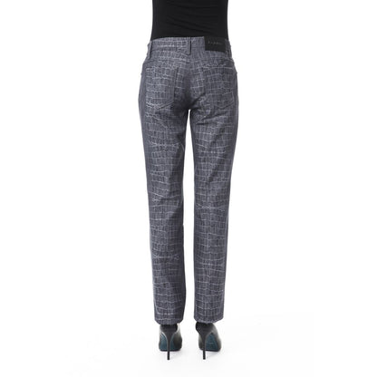 Pantaloni da donna in viscosa nera BYBLOS