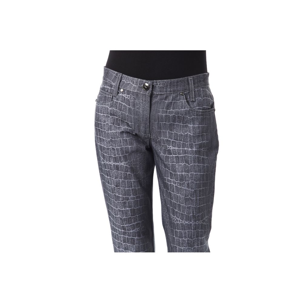 Pantaloni da donna in viscosa nera BYBLOS