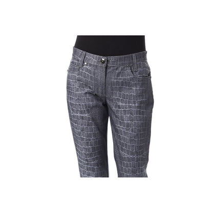 Pantaloni da donna in viscosa nera BYBLOS