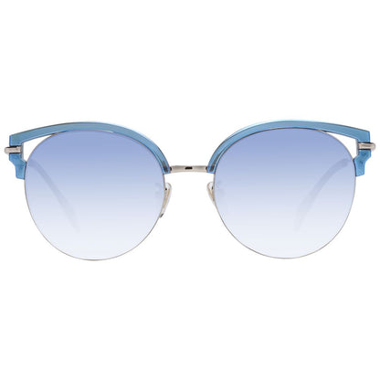 Occhiali da sole in metallo e plastica blu della polizia