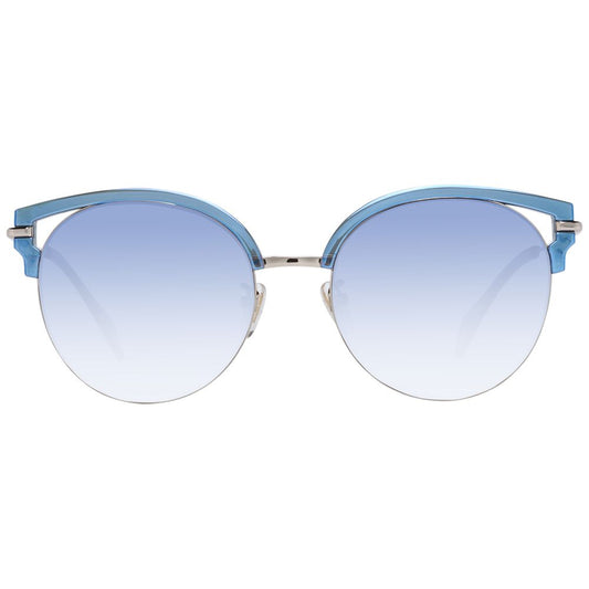 Occhiali da sole in metallo e plastica blu della polizia