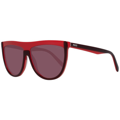 Occhiali da sole in plastica bordeaux Emilio Pucci