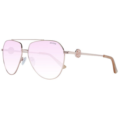 Occhiali da sole Guss in metallo oro rosa