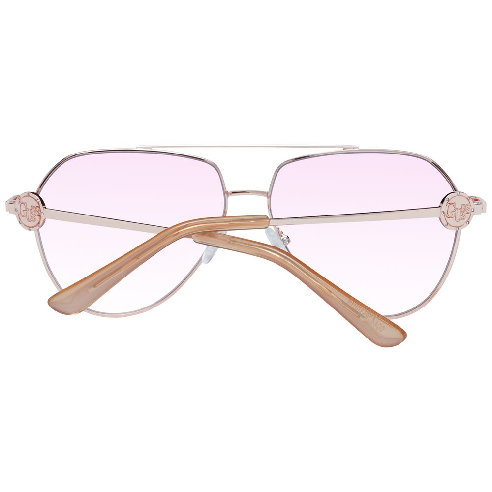 Occhiali da sole Guss in metallo oro rosa