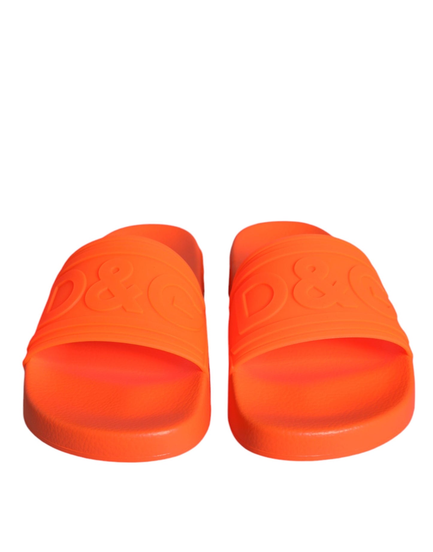 Sandali in gomma arancione Dolce &amp; Gabbana, scarpe da spiaggia