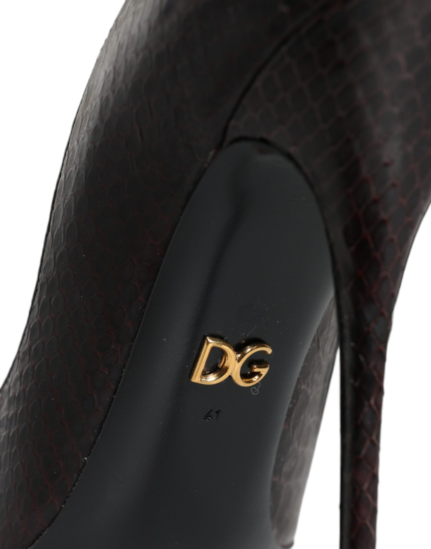 Scarpe con tacco in pelle esotica multicolore Dolce &amp; Gabbana