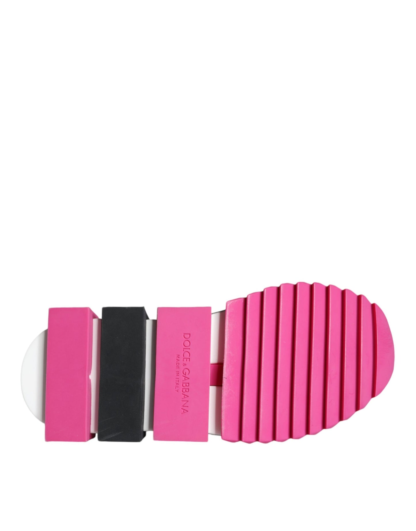 Dolce &amp; Gabbana Scarpe da ginnastica basse con cristalli rosa Sorrento