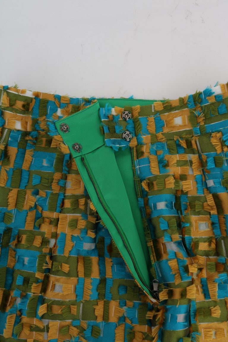 Gonna dritta a tubino in jacquard multicolore Dolce &amp; Gabbana
