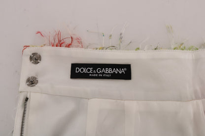 Gonna dritta a tubino con motivo floreale Dolce &amp; Gabbana