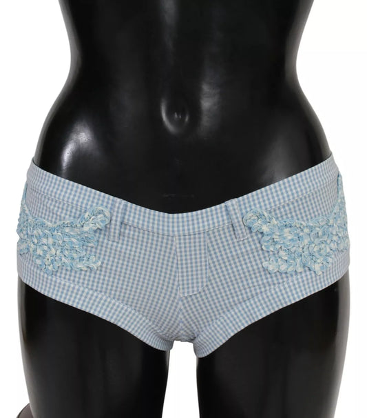 Ermanno Scervino Blue Beachwear Bottoms Costume da bagno Shorts
