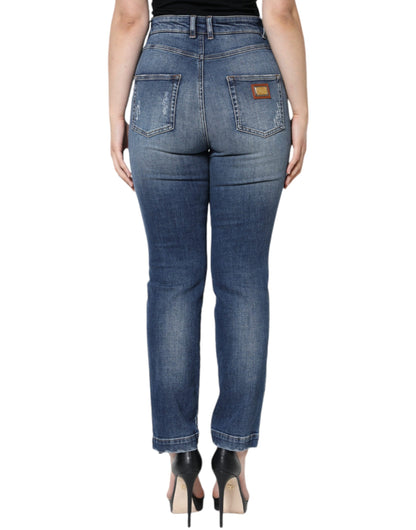 Jeans skinny in cotone blu scuro Dolce &amp; Gabbana