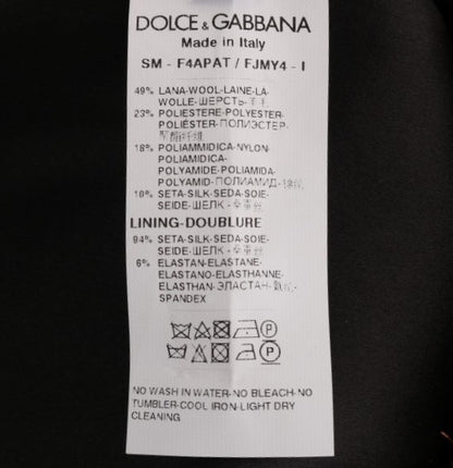 Minigonna corta nera e oro Dolce &amp; Gabbana