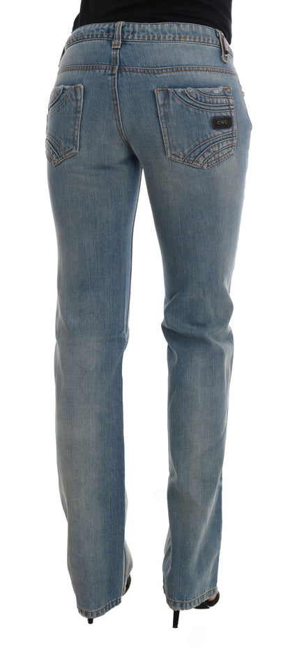 Jeans classici in cotone blu lavato Costume National