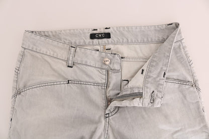 Jeans slim in cotone grigio lavato Costume National