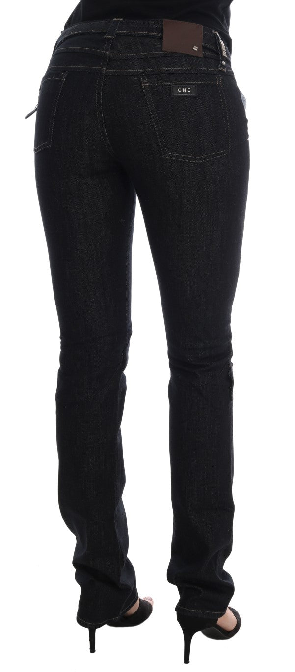 Jeans slim fit elasticizzati in cotone blu Costume National
