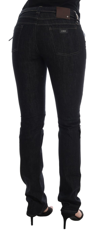 Jeans slim fit elasticizzati in cotone blu Costume National