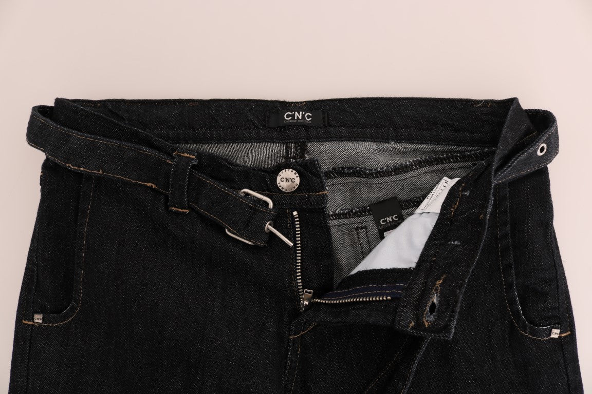 Jeans slim fit elasticizzati in cotone blu Costume National
