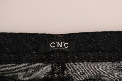 Jeans slim fit elasticizzati in cotone blu Costume National