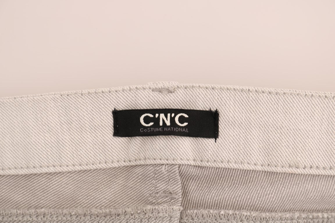 Jeans slim elasticizzati in cotone bianco Costume National