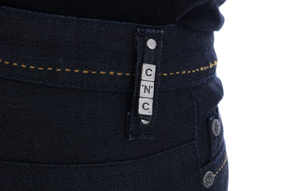 Jeans slim fit elasticizzati in cotone blu Costume National