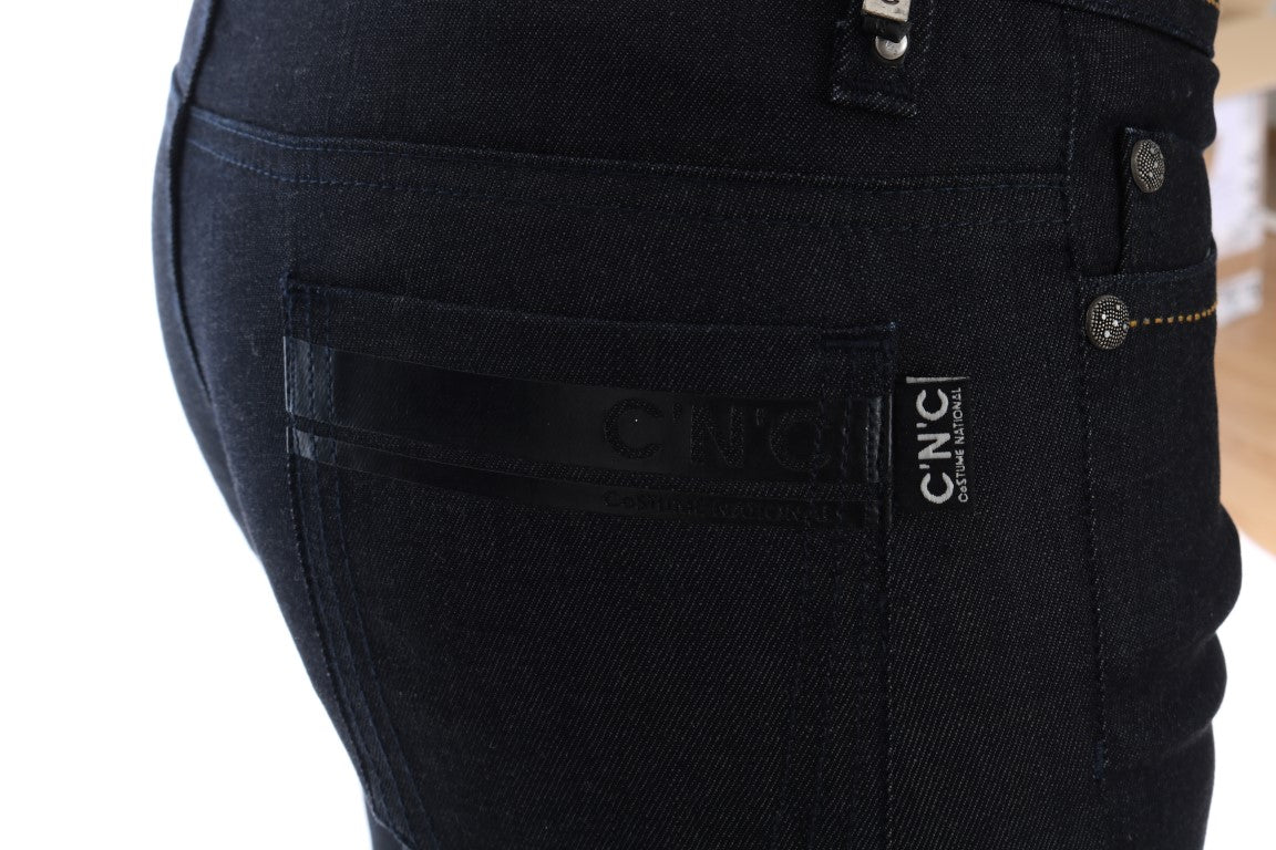 Jeans slim fit elasticizzati in cotone blu Costume National