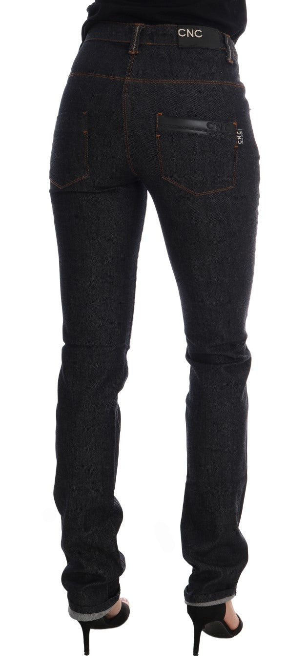 Jeans slim fit elasticizzati in cotone blu Costume National