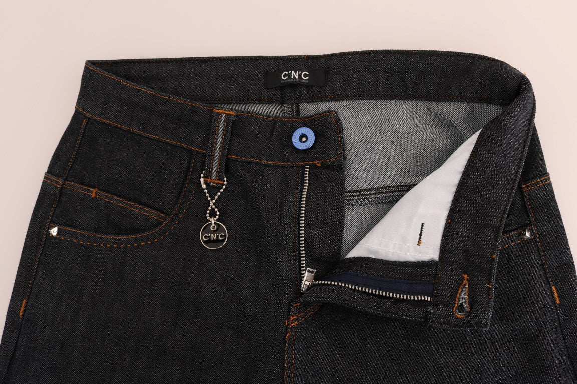 Jeans slim fit elasticizzati in cotone blu Costume National