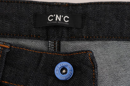Jeans slim fit elasticizzati in cotone blu Costume National