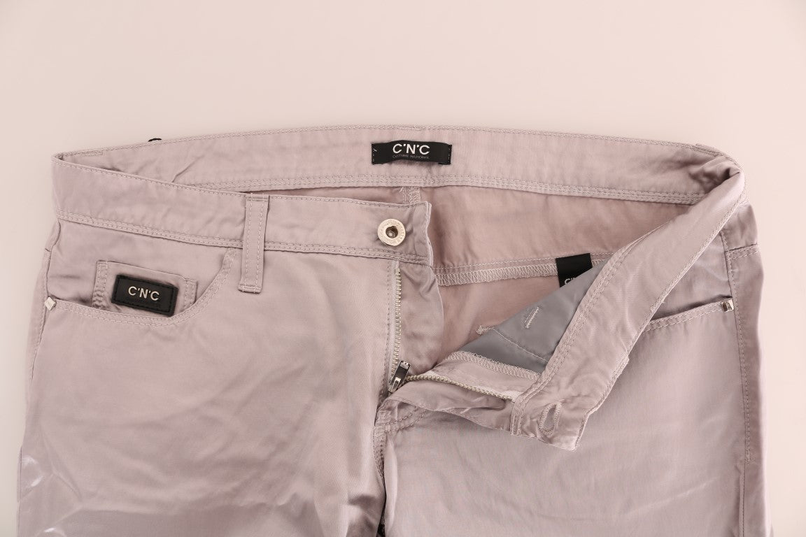 Jeans slim fit in cotone beige Costume National