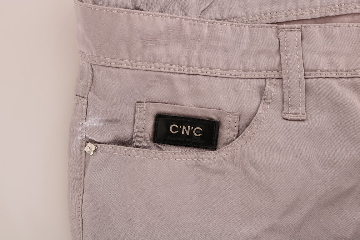 Jeans slim fit in cotone beige Costume National