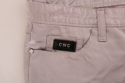 Jeans slim fit in cotone beige Costume National