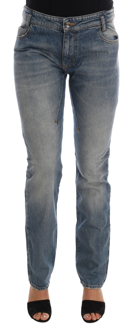 Jeans elasticizzati in cotone blu Costume National